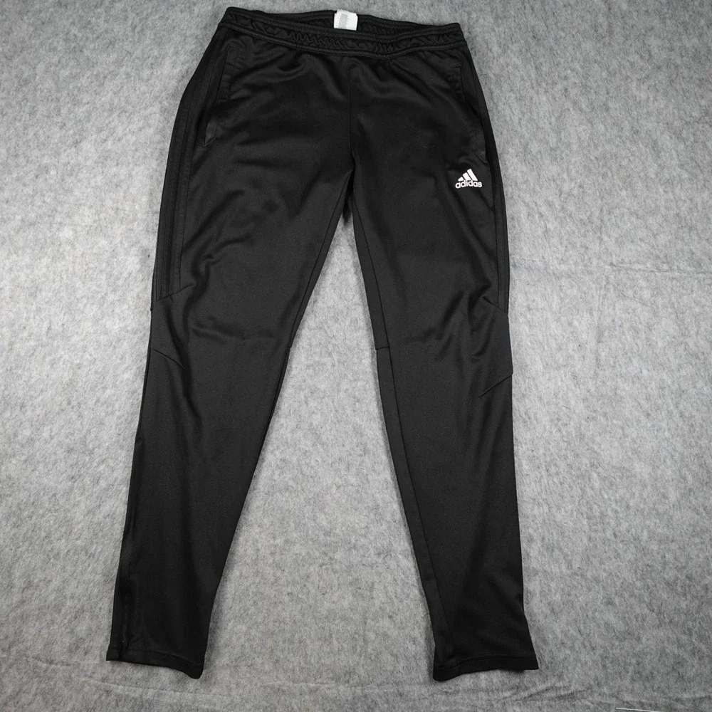 Adidas Pants Mens Large Black Tiro 17 Training Climacool Tapered Leg BK0350 Gym
